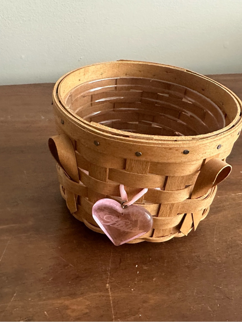 Longaberger horizon of hope basket with protector and hangar American  breast